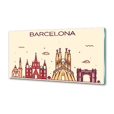 Panel antisalpicaduras La inscripción Barcelona