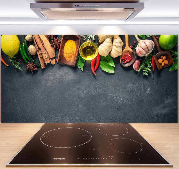 Salpicadero para cocina Hierbas y especias