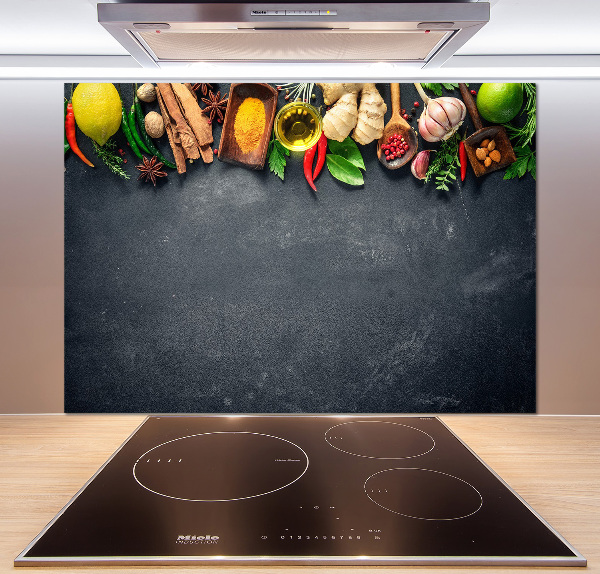 Salpicadero para cocina Hierbas y especias