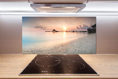 Panel de pared de cocina Playa de Maldivas