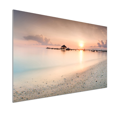 Panel de pared de cocina Playa de Maldivas