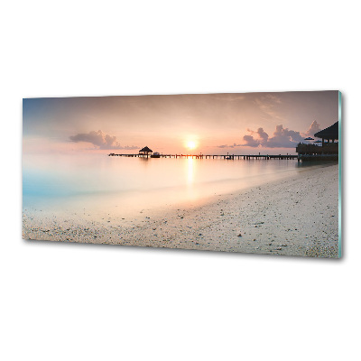 Panel de pared de cocina Playa de Maldivas