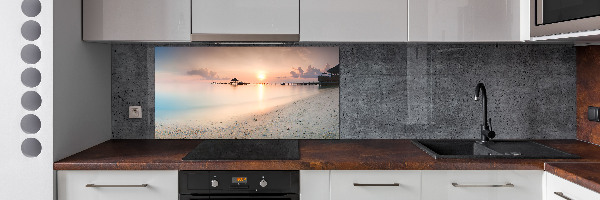 Panel de pared de cocina Playa de Maldivas