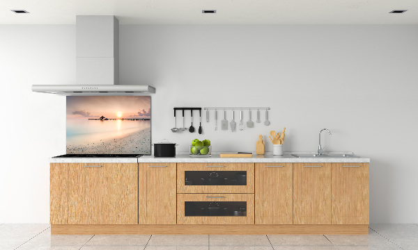 Panel de pared de cocina Playa de Maldivas