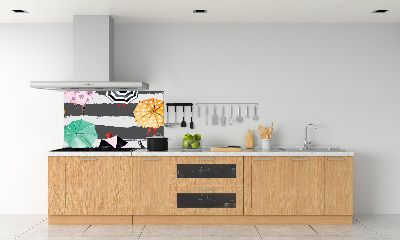 Panel antisalpicaduras Paraguas de colores