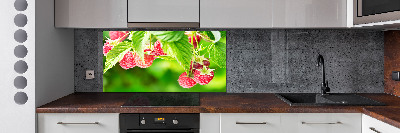 Panel antisalpicaduras Frambuesas en el jardín