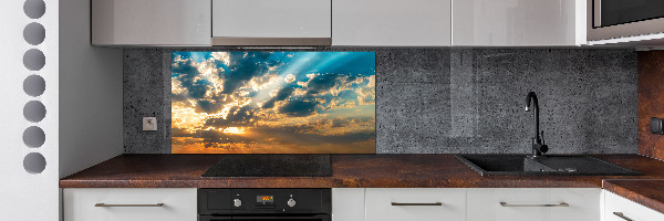 Panel para cocina Cielo del atardecer