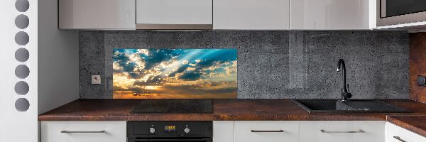 Panel para cocina Cielo del atardecer