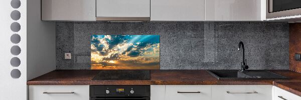 Panel para cocina Cielo del atardecer