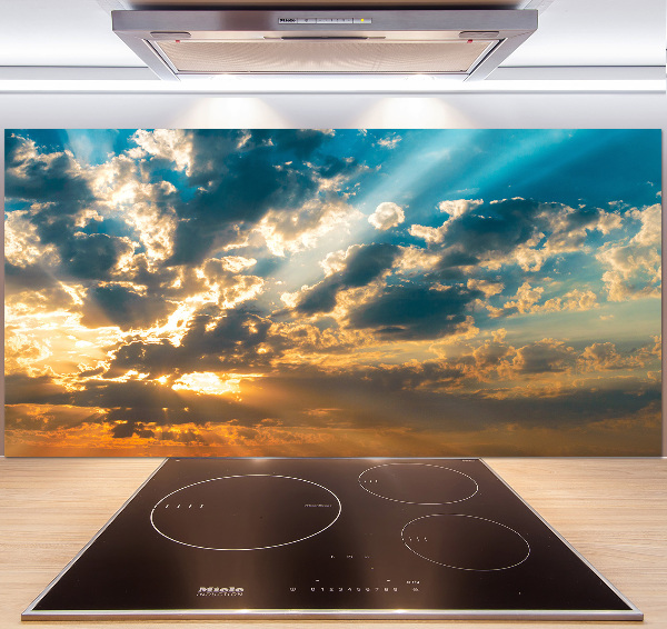 Panel para cocina Cielo del atardecer