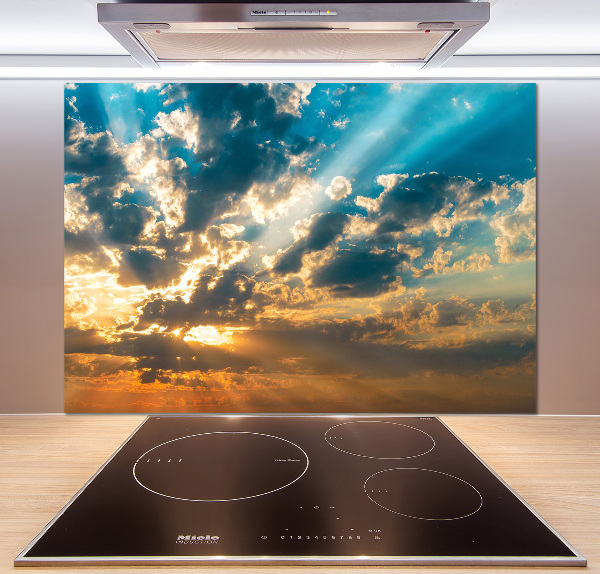 Panel para cocina Cielo del atardecer