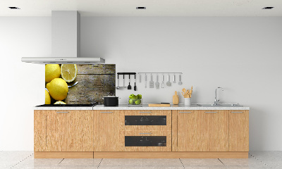 Salpicadero de cocina Limones en madera