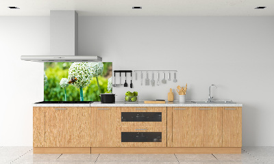 Panel antisalpicaduras Ajo en flor