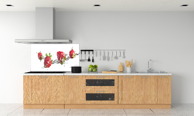Salpicadero para cocina Fresas y agua