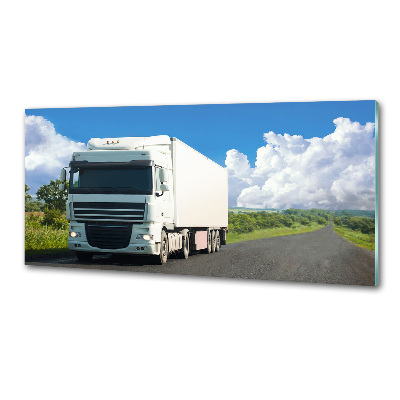 Panel de pared de cocina camión blanco