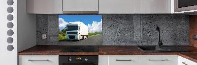 Panel de pared de cocina camión blanco