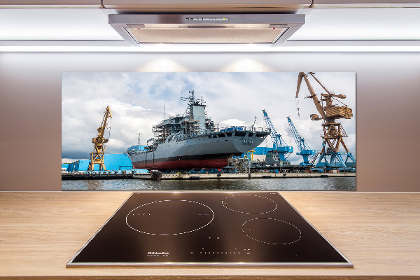 Panel do kuchni Stocznia statek