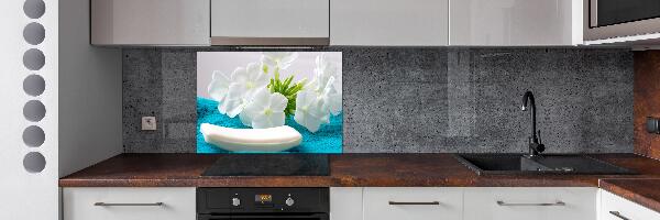 Panel para cocina Flores blancas de spa
