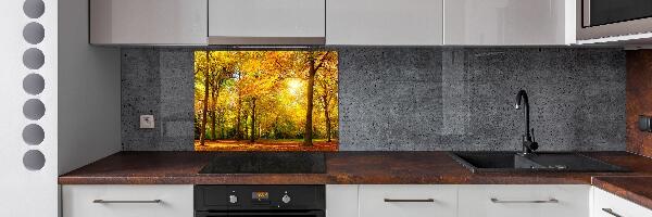 Salpicadero de cocina Bosque en otoño