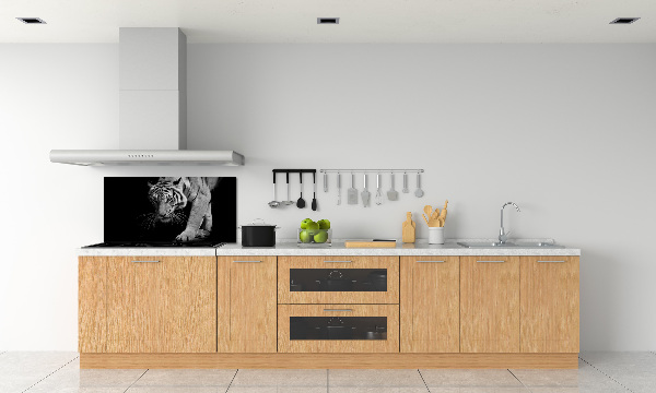 Panel szklany do kuchni Tygrys