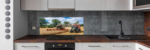 Panel do kuchni Kombajn i ciągnik