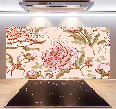 Panel para cocina Peonías