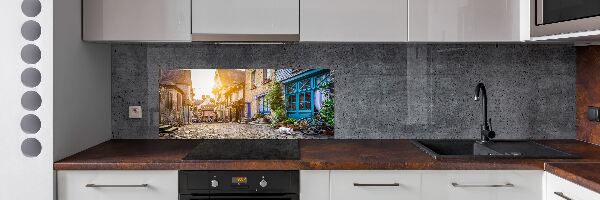 Panel de pared de cocina Una calle con encanto