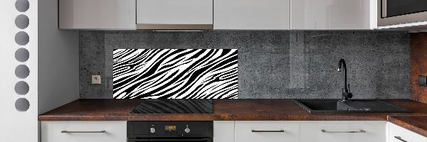 Panel między meble w kuchni Zebra tło