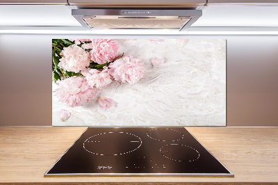 Panel de pared de cocina Peonías