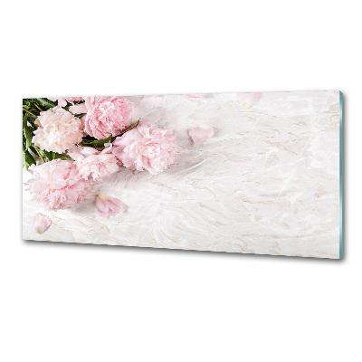 Panel de pared de cocina Peonías