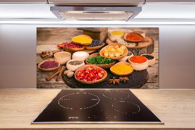Panel de pared de cocina Especias y hierbas