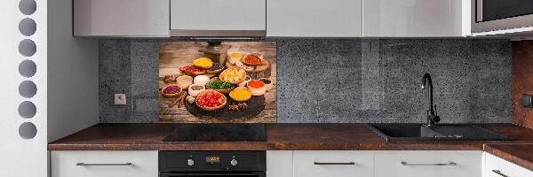 Panel de pared de cocina Especias y hierbas