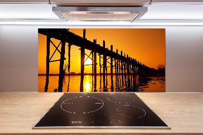 Panel para cocina Puente del Atardecer