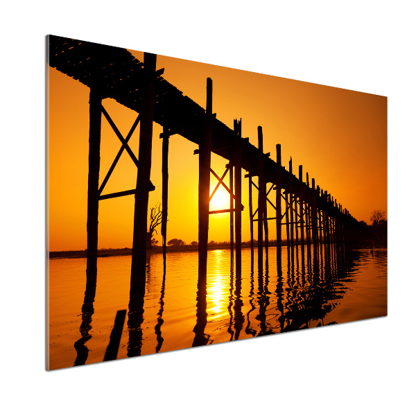 Panel para cocina Puente del Atardecer