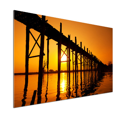 Panel para cocina Puente del Atardecer