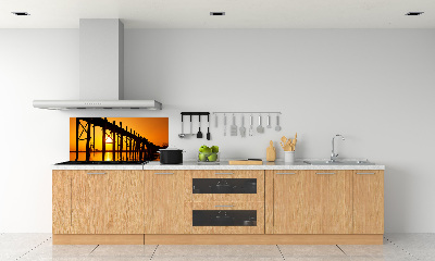 Panel para cocina Puente del Atardecer