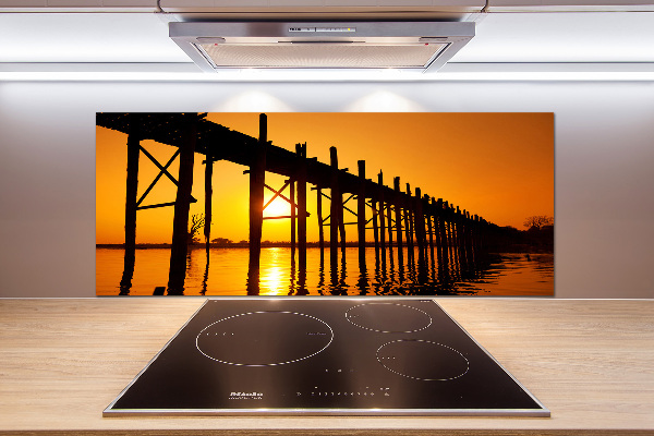 Panel para cocina Puente del Atardecer