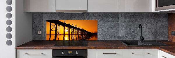 Panel para cocina Puente del Atardecer