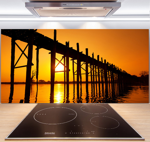 Panel para cocina Puente del Atardecer