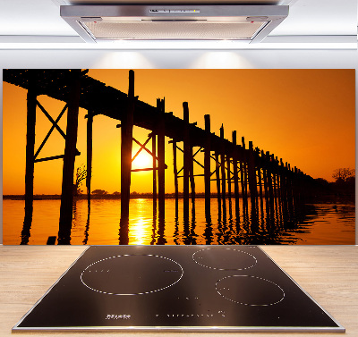 Panel para cocina Puente del Atardecer