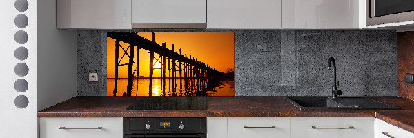 Panel para cocina Puente del Atardecer