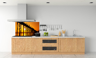 Panel para cocina Puente del Atardecer
