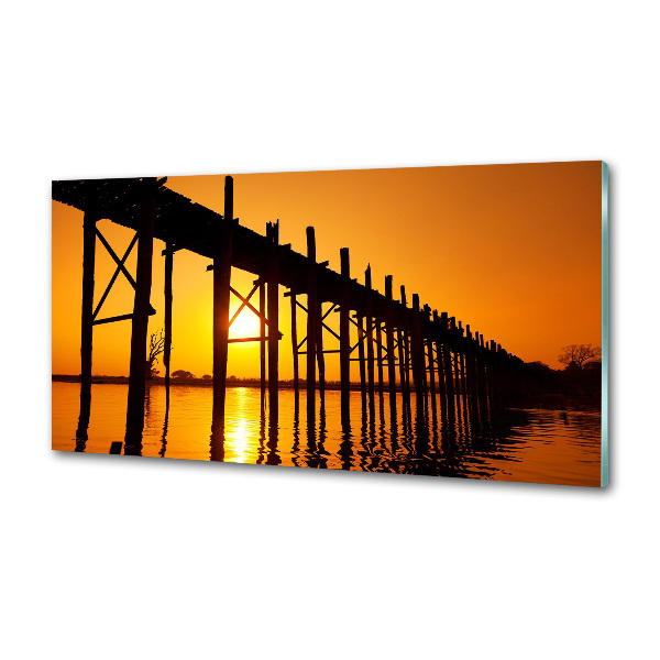 Panel para cocina Puente del Atardecer