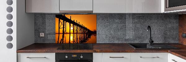 Panel para cocina Puente del Atardecer
