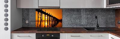 Panel para cocina Puente del Atardecer