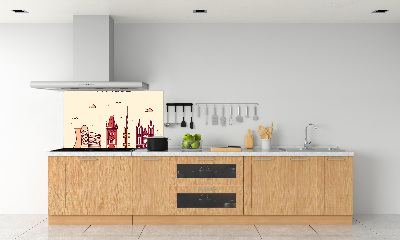 Panel de pared de cocina Edificios de Praga