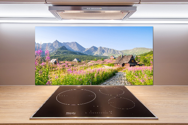 Panel de pared de cocina refugios de montaña