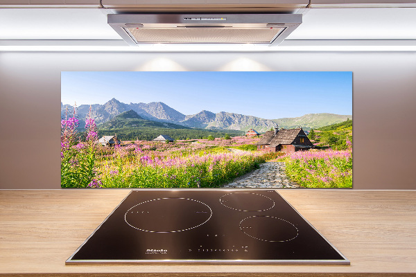 Panel de pared de cocina refugios de montaña