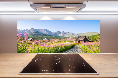 Panel de pared de cocina refugios de montaña