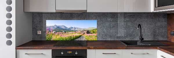 Panel de pared de cocina refugios de montaña